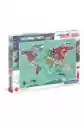 Clementoni Puzzle 250 El. Mapa Świata Mieszkańcy I Zwyczaje