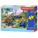  Puzzle 120 El. Dinozaury Przy Wulkanach Castorland
