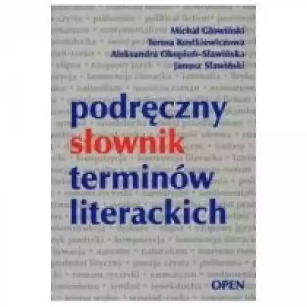  Podręczny Słownik Terminów Literackich 