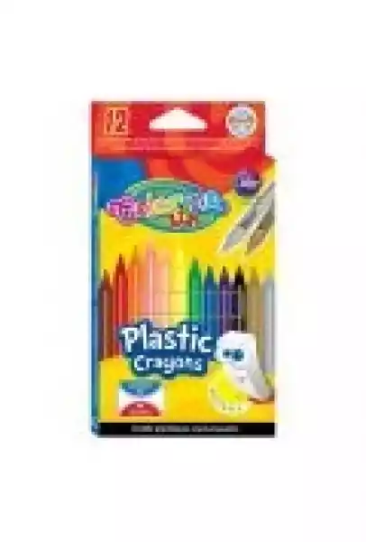 Kredki Świecowe Okrągłe Plastikowe Wymazywalne Colorino Kids Z G