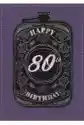 Karnet B6 Z Kopertą Urodziny 80