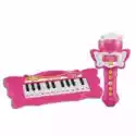  Girl Pianino Keyboard I Mikrofon Karaoke. Bontempi 602171 