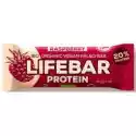 Lifefood Baton Proteinowy Z Malinami Raw Bez Dodatku Cukrów Bezg