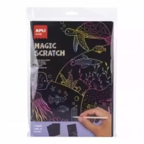 Apli Kids Zestaw Wydrapywanek - Magic Scratch A4 