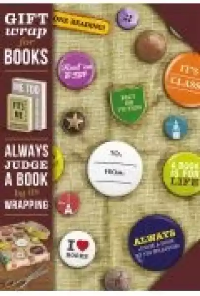 Gift Wrap Papier Do Książki Book Badges
