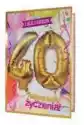 Kukartka Karnet Urodziny 40 + Balony Qbl-003