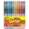 Patio Patio Długopisy Żelowe Glitter Gel W Etui 10 Kolorów