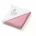 Babyono Okrycie Kąpielowe Frotte Różowe - Ręcznik Z Kapturkiem 7