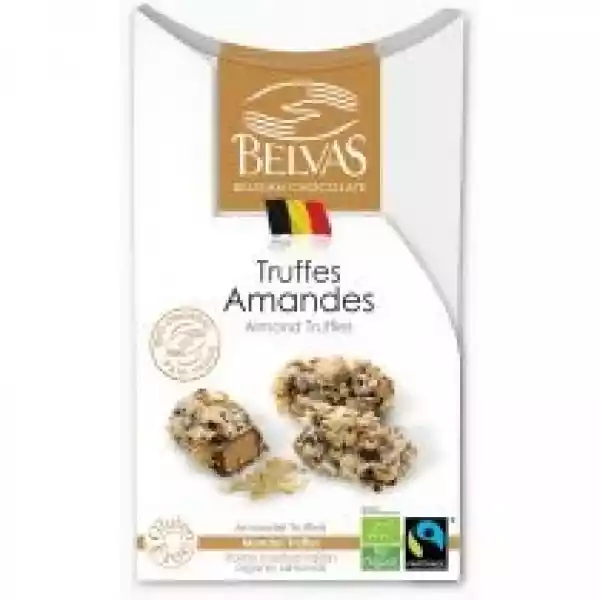 Belvas Belgijskie Czekoladki Trufle Z Migdałami Fair Trade Bezgl