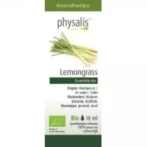 Physalis Olejek Eteryczny Lemongrass (Trawa Cytrynowa) 10 G