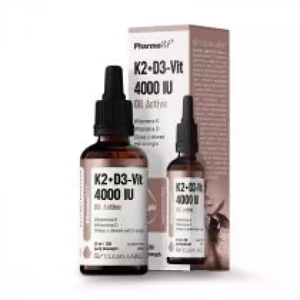 Pharmovit Clean Label Witaminy K2+D3 4000 Iu Oil Active Suplemen