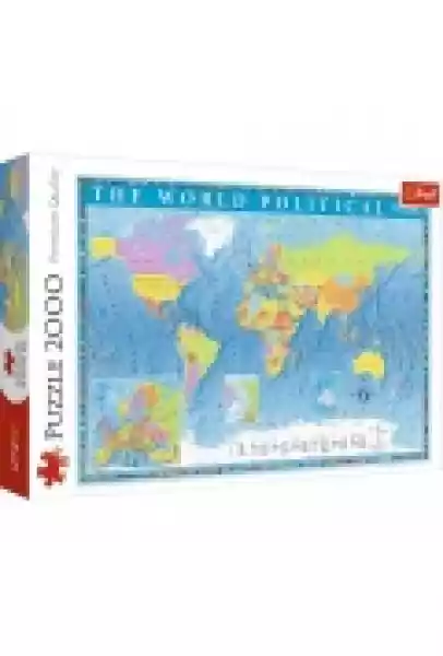 Puzzle 2000 El. Polityczna Mapa Świata