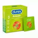 Durex Durex Arouser Prezerwatywy Prążkowane 3Szt 3 Szt.