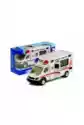 Leantoys Ambulans Z Napędem, Światłem I Dźwiękiem 1:48