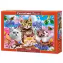  Puzzle 500 El. Kittens With Flowers Castorland