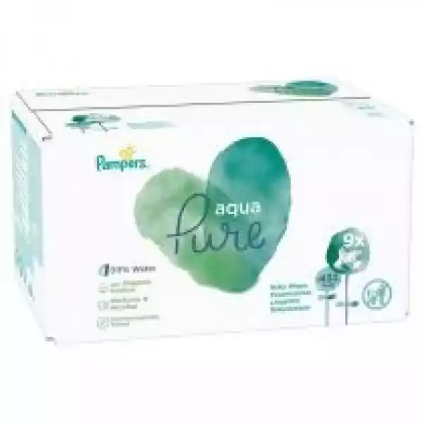 Pampers Aqua Pure Chusteczki Nawilżające Dla Dzieci Zestaw 9 X 4
