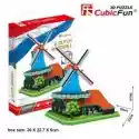 Cubic Fun  Puzzle 3D 71 El. Wiatrak Holenderski Cubic Fun