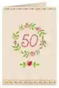 Karnet Drewniany C6 + Koperta Urodziny 50