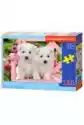 Puzzle 120 El. White Terrier Puppies