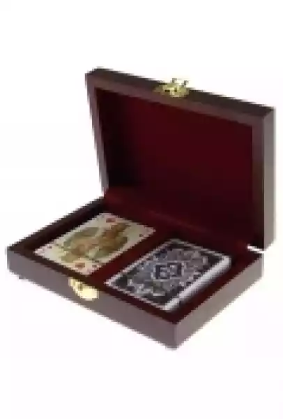 Karty Lux W Pudełku Drewnianym