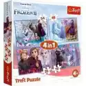  Puzzle 4W1 Podróż W Nieznane. Frozen 2 Trefl