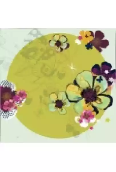 Karnet Kwiaty Zielony Swarovski Cl2912_Bl