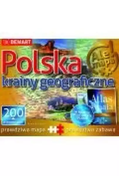 Atlas + Puzzle 200 El. Polska Krainy Geograficzne