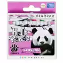 Starpak Starpak Kredki Woskowe W Pudełku Panda 12 Kolorów
