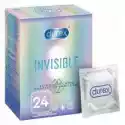  Durex Prezerwatywy Invisible Dodatkowo Nawilżane Cienkie 24 Szt
