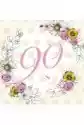 Karnet Swarovski Kwadrat Cl1490 Urodziny 90 Kwiaty
