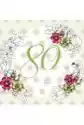 Karnet Swarovski Kwadrat Cl1480 Urodziny 80 Kwiaty
