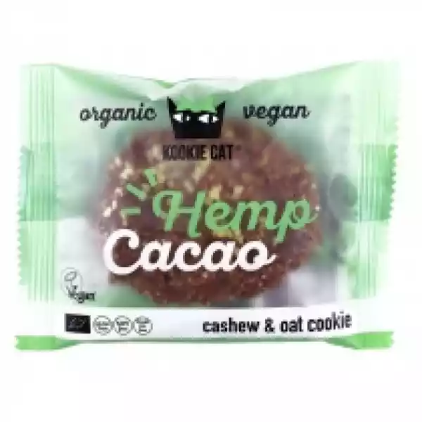 Kookie Cat Ciastko Wegańskie Z Nasionami Konopi I Kakao Bezglute