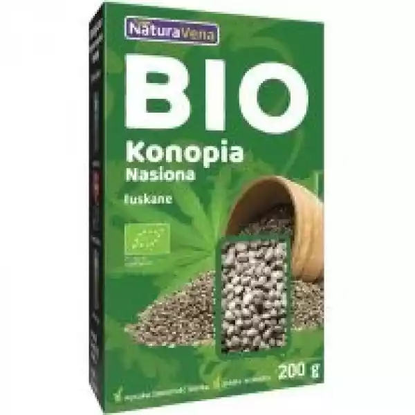 Naturavena Nasiona Konopi Łuskane 200 G Bio