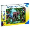 Ravensburger  Puzzle Xxl 150 El. Słonie W Dżungli Ravensburger