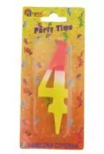 Świeczka Urodzinowa Party Time Cyfra 4 D9905-4