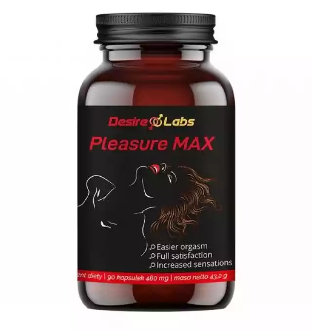 Pleasure Max Dla Kobiet - Lepszy Orgazm 90 Kaps. | 100% Oryginał