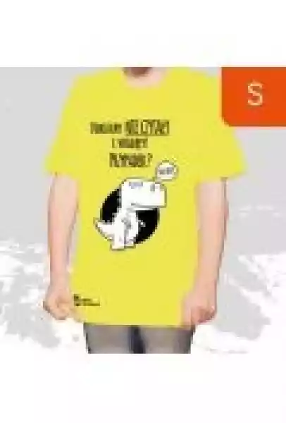Tanioksiążkowa Koszulka Dla Dzieci, Żółta, Rozmiar S - Dinozaury