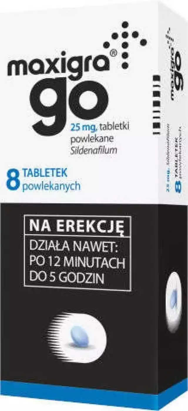 Maxigra Go 25Mg X 8 Tabletek 