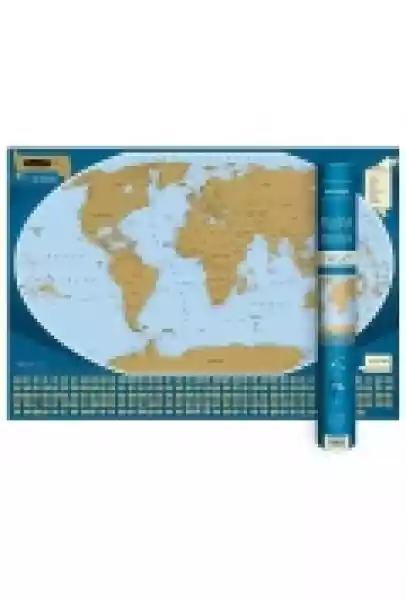Mapa Zdrapka - Świat 1:50 000 000