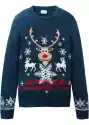 Sweter Chłopięcy Dzianinowy Z Bożonarodzeniowym Motywem