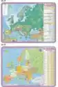 Podkładka Edukacyjna. Europa Mapa Fizyczna I Polityczna