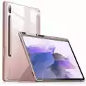Infiland Etui Na Galaxy Tab S7 Fe 5G T730/t736B Infiland Crystal Case Róż