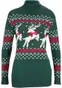 Sweter Bożonarodzeniowy Z Motywem Reniferów