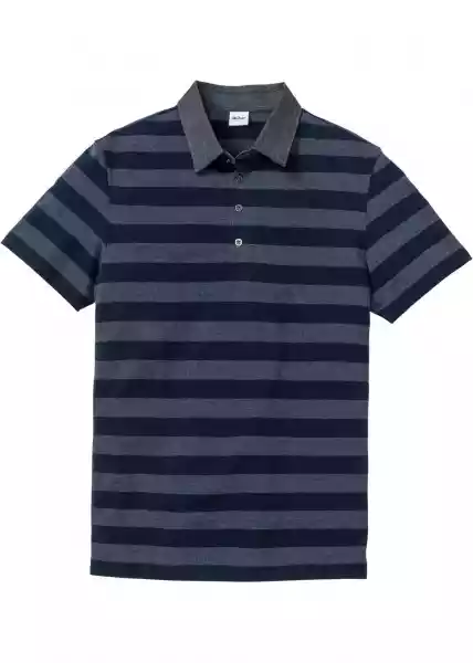 Shirt Polo Z Dżinsowym Kołnierzykiem, Krótki Rękaw