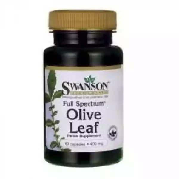 Swanson, Usa Full Spectrum Olive Leaf (Liść Oliwny) 400 Mg - Sup