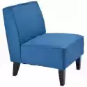Fotel Tapicerowany Niebieski