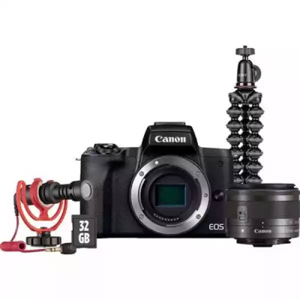 Aparat Canon Eos M50 Ii Vlogger Kit Eu26 + Canon 15-45 Mm F/3.5-