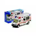 Leantoys  Ambulans Z Napędem, Światłem I Dźwiękiem 1:48 Leantoys