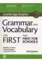Grammar And Vocabulary For First And First For Schools  Book W/a