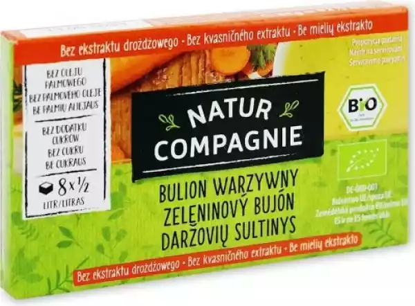 Bulion - Kostki Warzywne Bez Zawartości Drożdży Bio 84 G - Natur